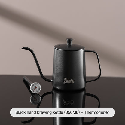 BINCOO Coffee Stainless Steel Hand Brewing Pot Home Brewing Drip-Style Long-Spouted Fine-Nozzle Kettle Camping Outdoor Portable Pour-Over Kettle 350ML/600ML
