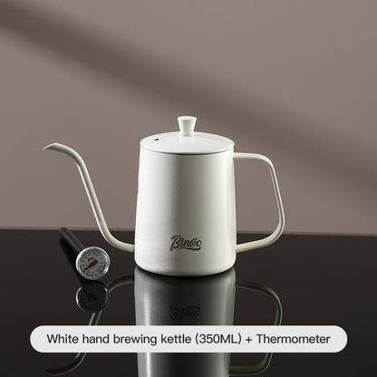 BINCOO Coffee Stainless Steel Hand Brewing Pot Home Brewing Drip-Style Long-Spouted Fine-Nozzle Kettle Camping Outdoor Portable Pour-Over Kettle 350ML/600ML
