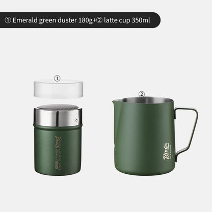 BINCOO Coffee Latte Art Cup with Latte Art Needle Professional Stainless Steel Coffee Latte Art Cup Thickened with Internal Graduations 350ML/600ML