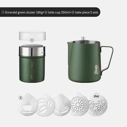 BINCOO Coffee Latte Art Cup with Latte Art Needle Professional Stainless Steel Coffee Latte Art Cup Thickened with Internal Graduations 350ML/600ML