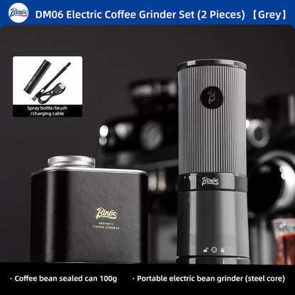 BINCOO DM06 Electric Coffee Grinder Steel Core Coffee Bean Grinder Portable Espresso Coffee Grinder
