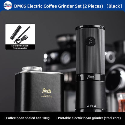 BINCOO DM06 Electric Coffee Grinder Steel Core Coffee Bean Grinder Portable Espresso Coffee Grinder