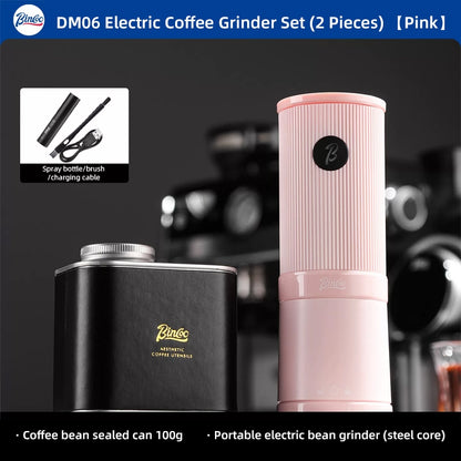 BINCOO DM06 Electric Coffee Grinder Steel Core Coffee Bean Grinder Portable Espresso Coffee Grinder