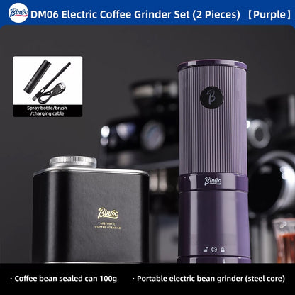 BINCOO DM06 Electric Coffee Grinder Steel Core Coffee Bean Grinder Portable Espresso Coffee Grinder