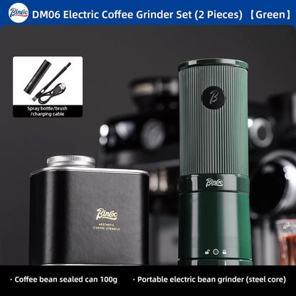 BINCOO DM06 Electric Coffee Grinder Steel Core Coffee Bean Grinder Portable Espresso Coffee Grinder
