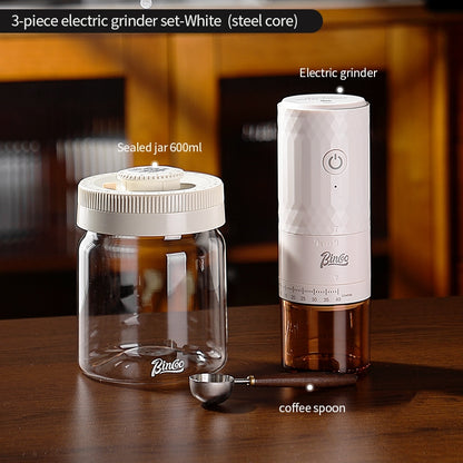 BINCOO DM08 Electric Coffee Grinder with Steel Core Compact Domestic Coffee Bean Mill Portable Coffee Bean Grinder