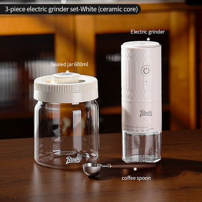 BINCOO DM08 Electric Coffee Grinder with Steel Core Compact Domestic Coffee Bean Mill Portable Coffee Bean Grinder