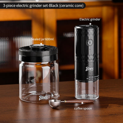 BINCOO DM08 Electric Coffee Grinder with Steel Core Compact Domestic Coffee Bean Mill Portable Coffee Bean Grinder