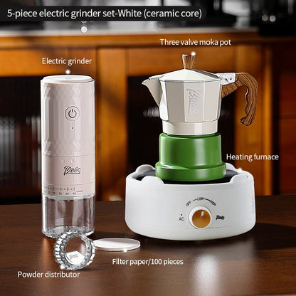 BINCOO DM08 Electric Coffee Grinder with Steel Core Compact Domestic Coffee Bean Mill Portable Coffee Bean Grinder