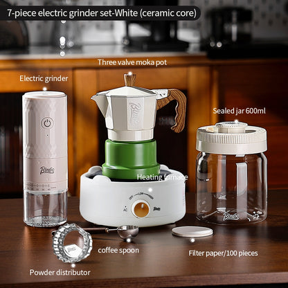 BINCOO DM08 Electric Coffee Grinder with Steel Core Compact Domestic Coffee Bean Mill Portable Coffee Bean Grinder