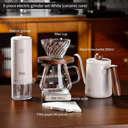 BINCOO DM08 Electric Coffee Grinder with Steel Core Compact Domestic Coffee Bean Mill Portable Coffee Bean Grinder