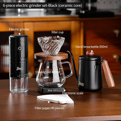 BINCOO DM08 Electric Coffee Grinder with Steel Core Compact Domestic Coffee Bean Mill Portable Coffee Bean Grinder