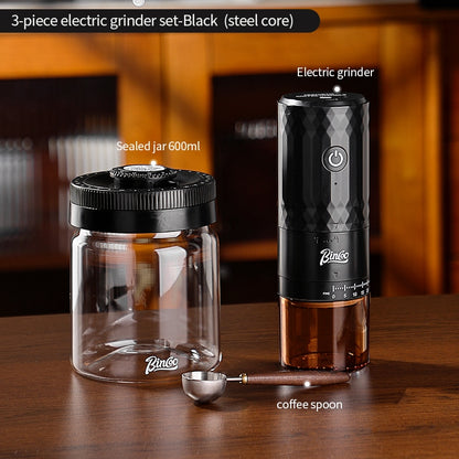 BINCOO DM08 Electric Coffee Grinder with Steel Core Compact Domestic Coffee Bean Mill Portable Coffee Bean Grinder