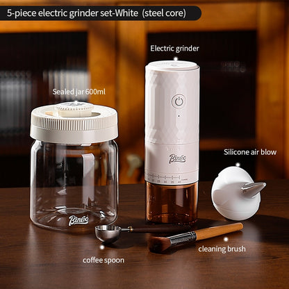 BINCOO DM08 Electric Coffee Grinder with Steel Core Compact Domestic Coffee Bean Mill Portable Coffee Bean Grinder