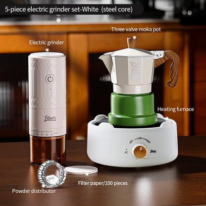BINCOO DM08 Electric Coffee Grinder with Steel Core Compact Domestic Coffee Bean Mill Portable Coffee Bean Grinder