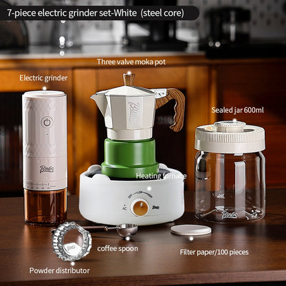 BINCOO DM08 Electric Coffee Grinder with Steel Core Compact Domestic Coffee Bean Mill Portable Coffee Bean Grinder
