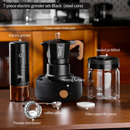 BINCOO DM08 Electric Coffee Grinder with Steel Core Compact Domestic Coffee Bean Mill Portable Coffee Bean Grinder