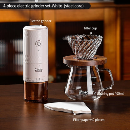 BINCOO DM08 Electric Coffee Grinder with Steel Core Compact Domestic Coffee Bean Mill Portable Coffee Bean Grinder