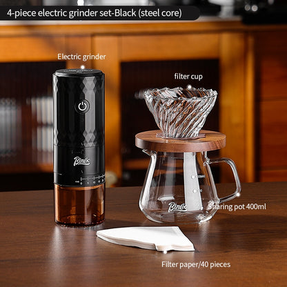 BINCOO DM08 Electric Coffee Grinder with Steel Core Compact Domestic Coffee Bean Mill Portable Coffee Bean Grinder