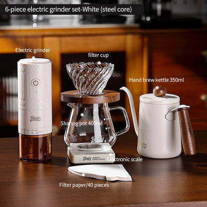BINCOO DM08 Electric Coffee Grinder with Steel Core Compact Domestic Coffee Bean Mill Portable Coffee Bean Grinder
