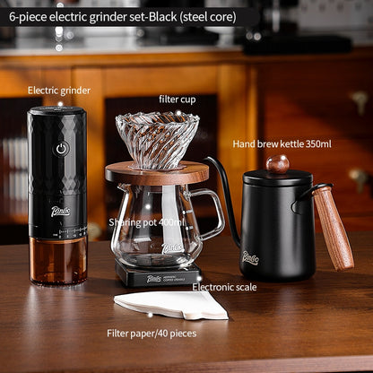 BINCOO DM08 Electric Coffee Grinder with Steel Core Compact Domestic Coffee Bean Mill Portable Coffee Bean Grinder