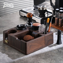 BINCOO Coffee Storage Base Set Handle Storage Knocker Box Powder Hammer Coffee Tamper Coffee Utensil 51/53/58MM
