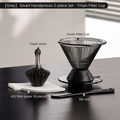 BINCOO Pour-Over Coffee Smart Cup V60 Drip Filter Coffee Filter Paper Coffee Pour-Over Equipment