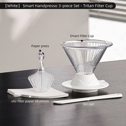 BINCOO Pour-Over Coffee Smart Cup V60 Drip Filter Coffee Filter Paper Coffee Pour-Over Equipment