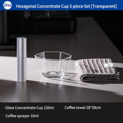 BINCOO Espresso Cup Ounce Cup Glass Measuring Cup with Graduations Milk Jug 120ML