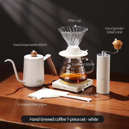 Bincoo Hand Brewing Coffee Pot Set Glass Smart Filter Cup V60 Share Pot Coffee Kettle Coffee Scale 600ML