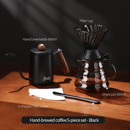 Bincoo Hand Brewing Coffee Pot Set Glass Smart Filter Cup V60 Share Pot Coffee Kettle Coffee Scale 600ML