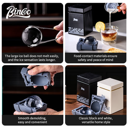 BINCOO Coffee Ice Makers Clear Ice Ball Molds Ice Makers Home Ice Makers Coffee Accessories