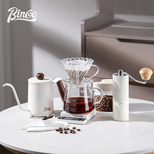 BINCOO Hand-Drip Coffee Maker with Grinder Set Glass Server Drip Set Coffee Accessories Complete Drip Set