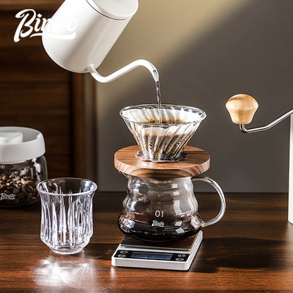 BINCOO Pour-Over Coffee Set V01 Sharing Pot Filter Cup Extraction Filter Stainless Steel Pour-Over Kettle Coffee Accessories
