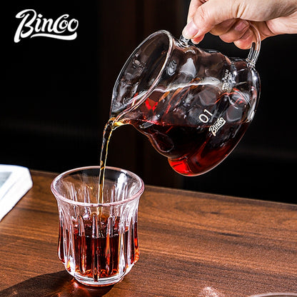 BINCOO Pour-Over Coffee Set V01 Sharing Pot Filter Cup Extraction Filter Stainless Steel Pour-Over Kettle Coffee Accessories