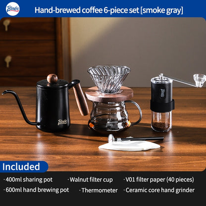 BINCOO Pour-Over Coffee Set V01 Sharing Pot Filter Cup Extraction Filter Stainless Steel Pour-Over Kettle Coffee Accessories