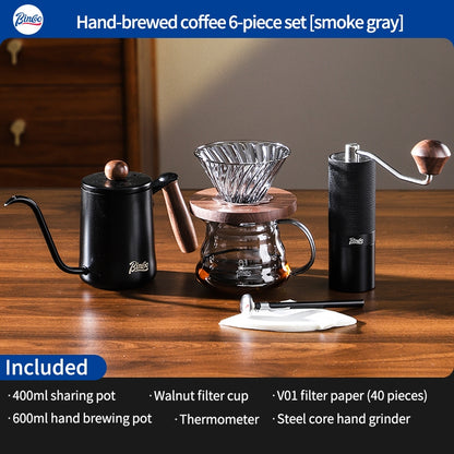 BINCOO Pour-Over Coffee Set V01 Sharing Pot Filter Cup Extraction Filter Stainless Steel Pour-Over Kettle Coffee Accessories