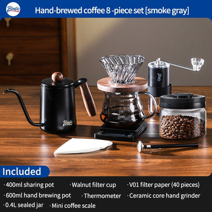 BINCOO Pour-Over Coffee Set V01 Sharing Pot Filter Cup Extraction Filter Stainless Steel Pour-Over Kettle Coffee Accessories