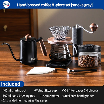 BINCOO Pour-Over Coffee Set V01 Sharing Pot Filter Cup Extraction Filter Stainless Steel Pour-Over Kettle Coffee Accessories
