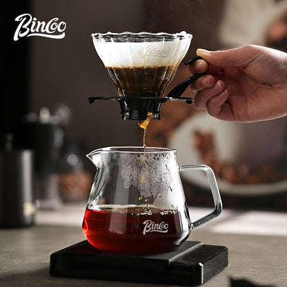BINCOO Hand-Drip Coffee Set with Manual Grinder | Complete Home Hand-Drip Coffee Filter Set | Coffee Accessories Set