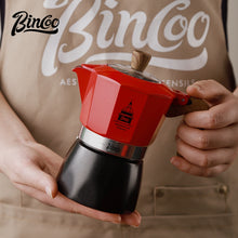 BINCOO Dual-valve Moka Pot Set with Portable Electric Stove, Household Mini Espresso Coffee Maker Kit 2Cups