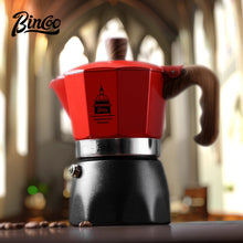 BINCOO Double-valve Moka Pot Set with Home Mini Electric Stove Coffee Maker Italian Espresso Hand Grinder Coffee Set