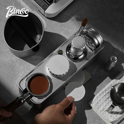BINCOO Espresso Coffee Tamping Base Set Distribution Tool & Tamper 3-Piece Kit Full Set of Espresso Machine Storage Tools 51MM/58MM