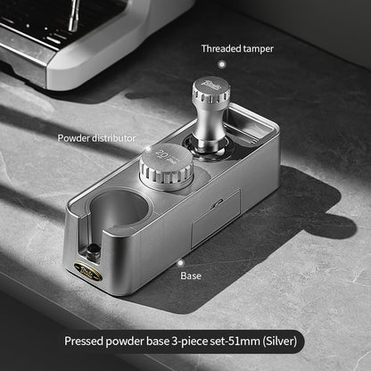 BINCOO Espresso Coffee Tamping Base Set Distribution Tool & Tamper 3-Piece Kit Full Set of Espresso Machine Storage Tools 51MM/58MM