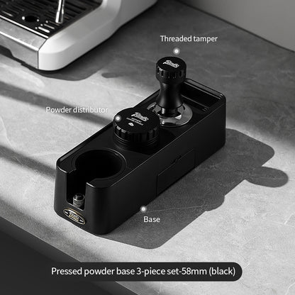 BINCOO Espresso Coffee Tamping Base Set Distribution Tool & Tamper 3-Piece Kit Full Set of Espresso Machine Storage Tools 51MM/58MM