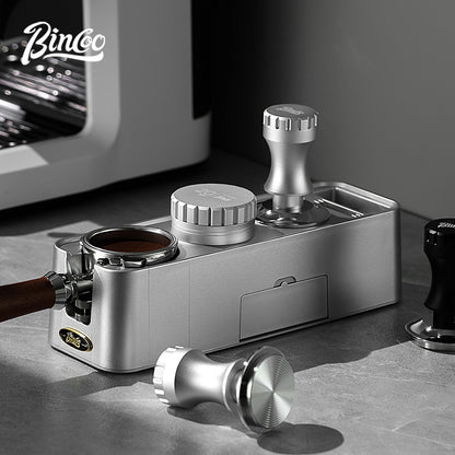 BINCOO Espresso Coffee Tamping Base Set Distribution Tool & Tamper 3-Piece Kit Full Set of Espresso Machine Storage Tools 51MM/58MM