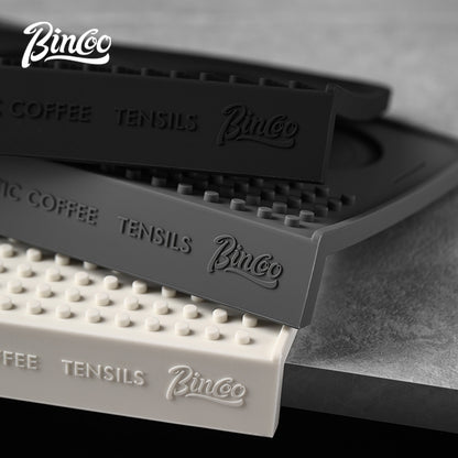 BINCOO Coffee Tamping Mat Bar Non-slip Mat Coffee Tamper & Distributor Set Coffee Storage Mat Utensil Kit