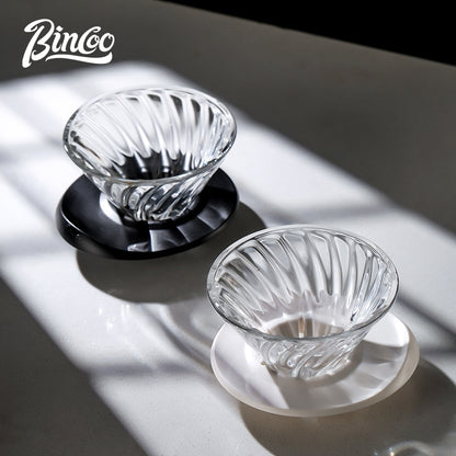 BINCOO V60 Hand Drip Coffee Dripper Drip Coffee Server with Coffee Grinder Set Coffee Brewing Utensil Set
