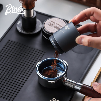 BINCOO Pure Titanium Powder Cup, Precision Integrated Espresso Machine Portafilter Accessory  58mm