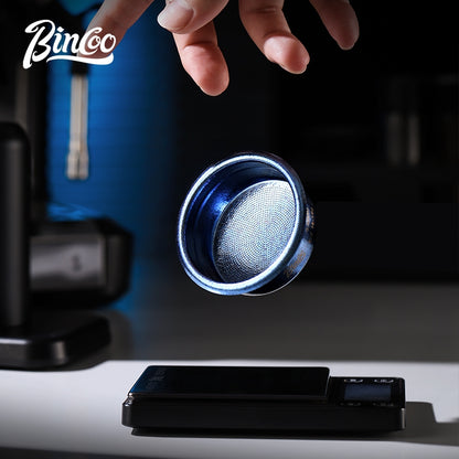 BINCOO Pure Titanium Powder Cup, Precision Integrated Espresso Machine Portafilter Accessory  58mm